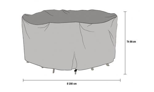 Накидка для мебели Ø200 см H76 см (1020-7)